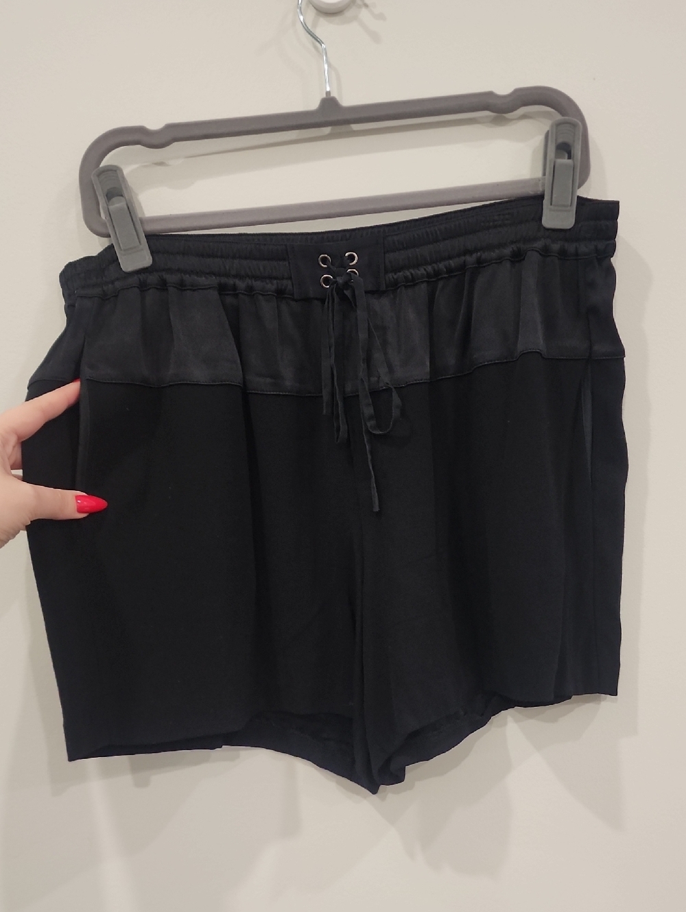 Black Women’s Drawstring Lounge Shorts